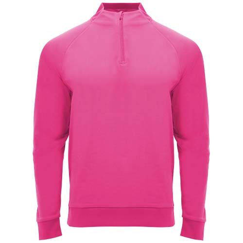 rosa fluo Sudadera infantil de manga larga con cremallera 1/4 de 200 g/m² Epiro