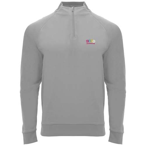 gray Sudadera infantil de manga larga con cremallera 1/4 de 200 g/m² Epiro
