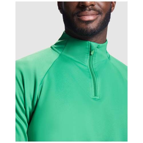 black Sudadera infantil de manga larga con cremallera 1/4 de 200 g/m²
