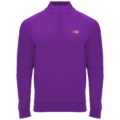 malva Sudadera infantil de manga larga con cremallera 1/4 de 200 g/m² Epiro