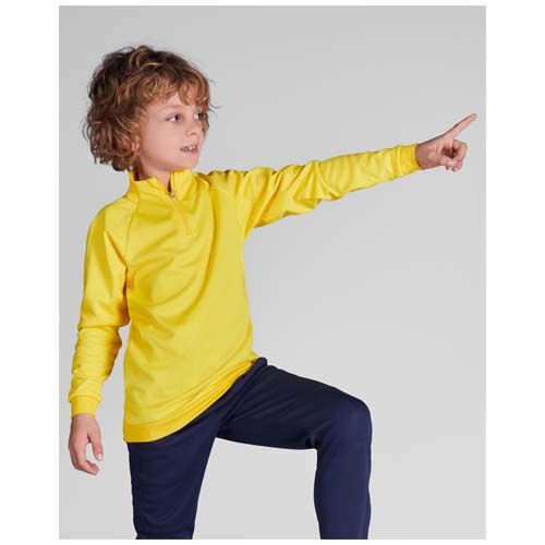 verde helecho Sudadera infantil de manga larga con cremallera 1/4 de 200 g/m²