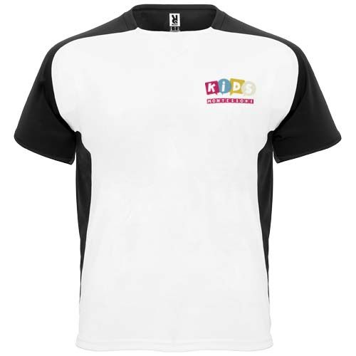 blanco/negro Camiseta deportiva de manga corta infantil