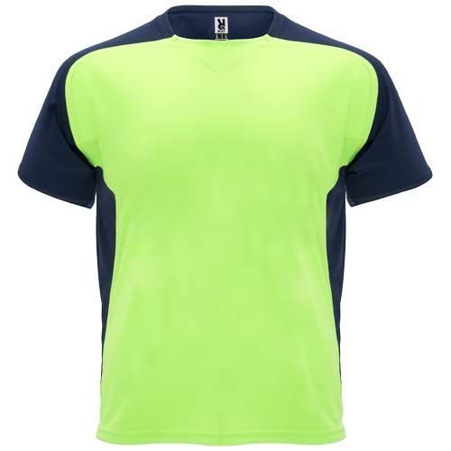 verde fluo/azul marino Camiseta deportiva de manga corta infantil