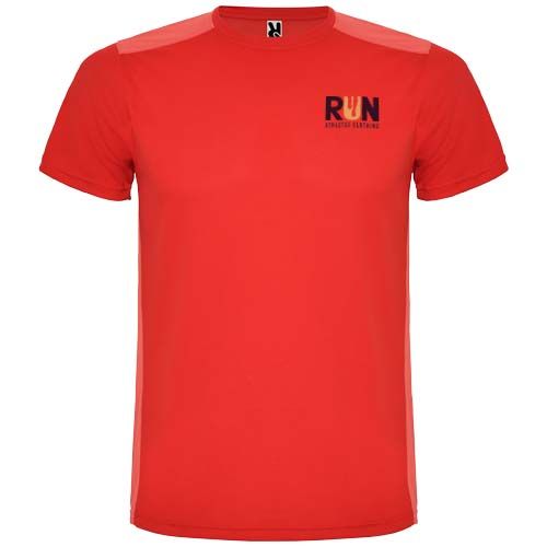 red Camiseta deportiva de manga corta infantil de 130 g/m² Detroit