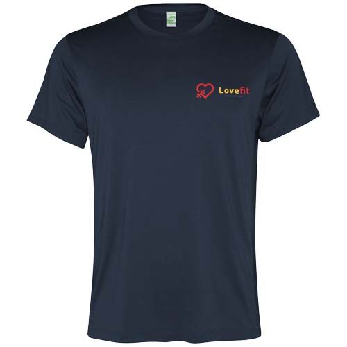 azul marino Camiseta deportiva de manga corta para hombre de 100 g/m²