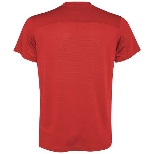 red Camiseta deportiva de manga corta para hombre