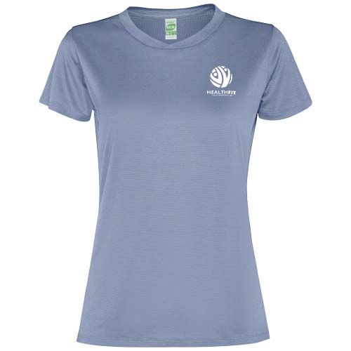 azul puro Camiseta deportiva de manga corta para mujer de 100 g/m² Slam