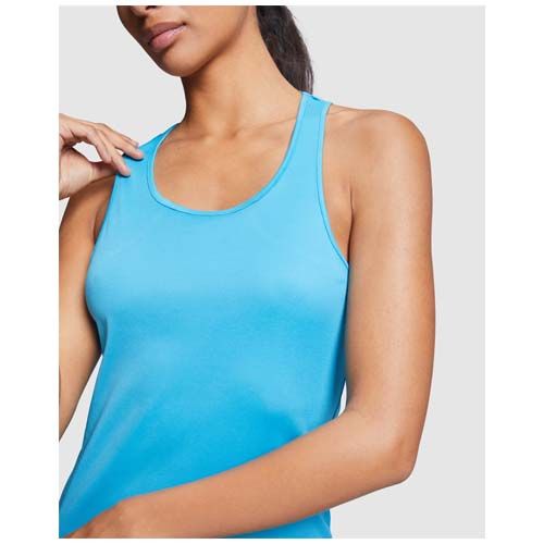 naranja fluo Camiseta deportiva sin mangas para mujer
