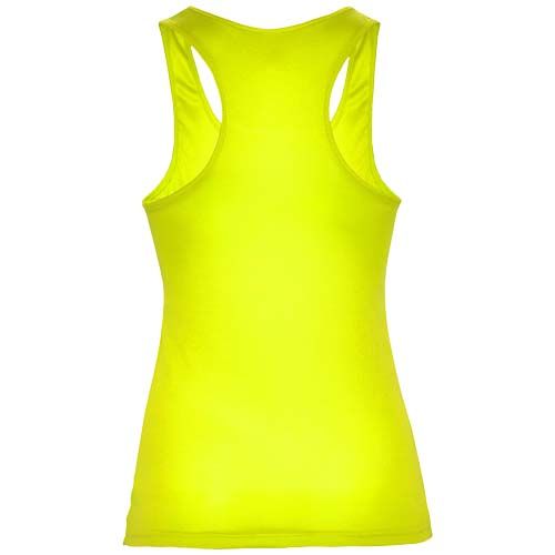 amarillo fluo Camiseta deportiva sin mangas para mujer