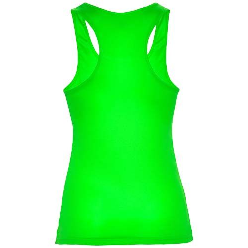 verde lima Camiseta deportiva sin mangas para mujer