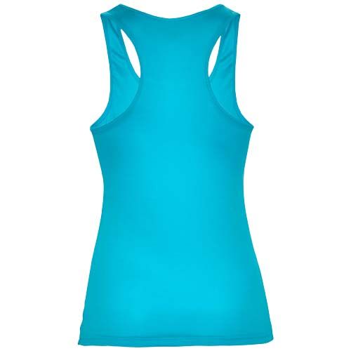 turquesa Camiseta deportiva sin mangas para mujer