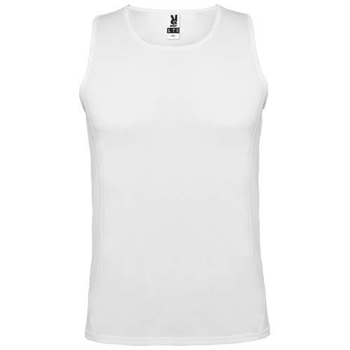 white Camiseta deportiva sin mangas para hombre de 140 g/m² Andre