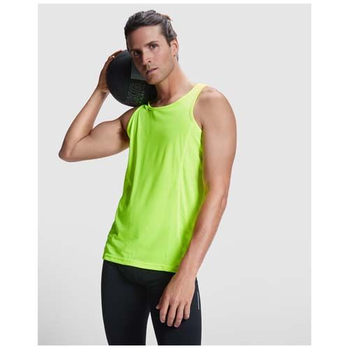 naranja fluo Camiseta deportiva sin mangas para hombre