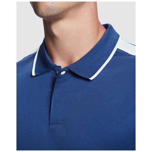 azul marino/blanco Polo deportivo de manga corta para hombre