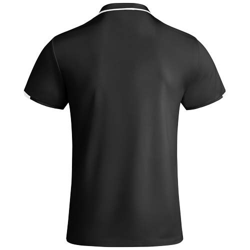 negro/blanco Polo deportivo de manga corta para hombre de 150 g/m² Tamil