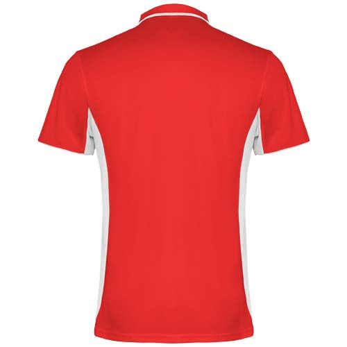 rojo/blanco Polo deportivo unisex de manga corta de 150 g/m² Montmelo