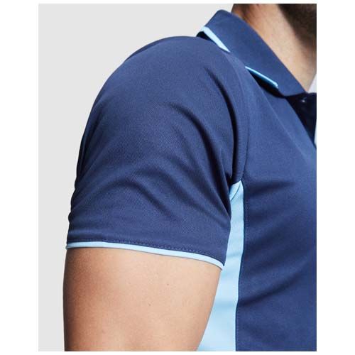 rojo/blanco Polo deportivo unisex de manga corta de 150 g/m² Montmelo