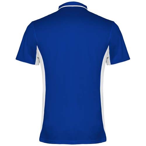 azulón/blanco Polo deportivo unisex de manga corta de 150 g/m² Montmelo