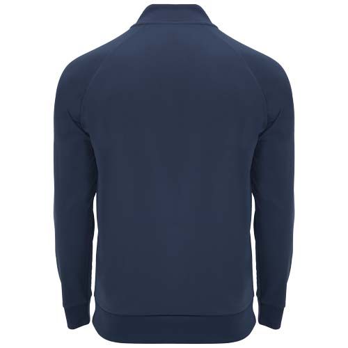 azul marino Sudadera unisex de manga larga y cremallera 1/4