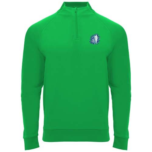 verde helecho Sudadera unisex de manga larga y cremallera 1/4 de 200 g/m² Epiro