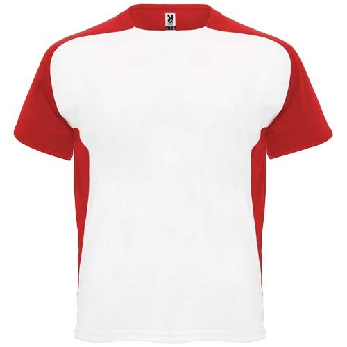 blanco/rojo Camiseta deportiva de manga corta unisex