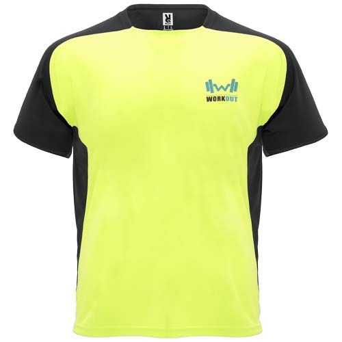 amarillo fluo/negro Camiseta deportiva de manga corta unisex