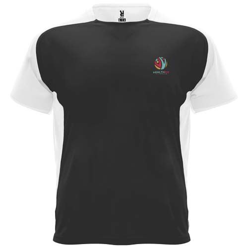 negro/blanco Camiseta deportiva de manga corta unisex Bugatti