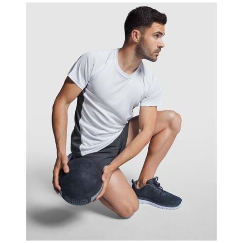 verde fluo/negro Camiseta deportiva de manga corta para hombre de 140 g/m² Shanghai