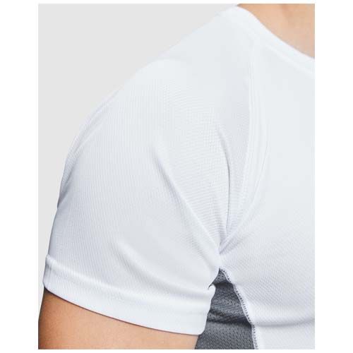 verde fluo/negro Camiseta deportiva de manga corta para hombre de 140 g/m² Shanghai