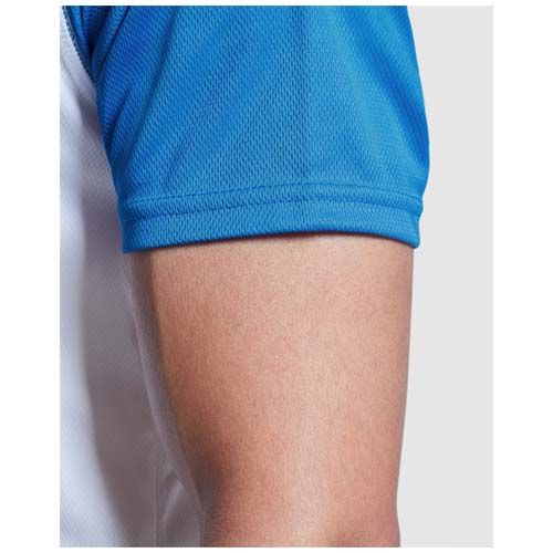 blanco/azul marino Camiseta deportiva de manga corta unisex de 140 g/m² Indianapolis
