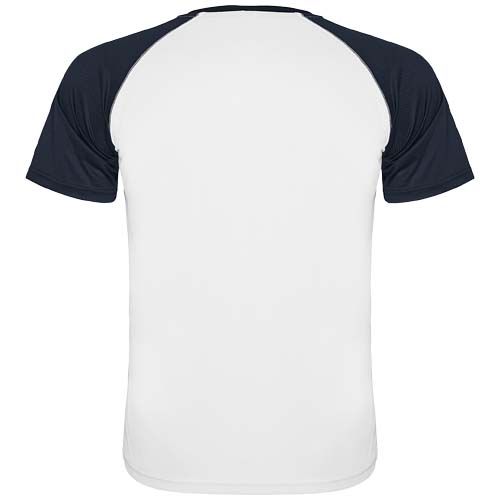 blanco/azul marino Camiseta deportiva de manga corta unisex de 140 g/m² Indianapolis