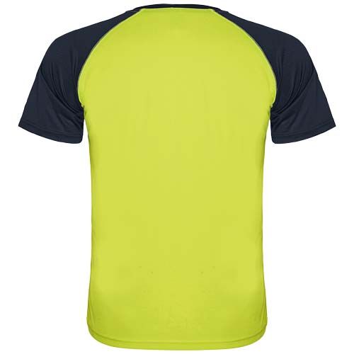 amarillo fluo/azul marino Camiseta deportiva de manga corta unisex