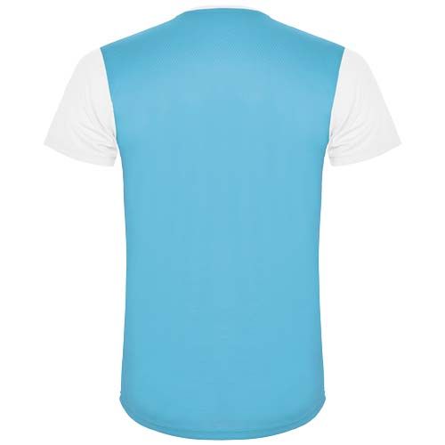 blanco/turquesa Camiseta deportiva de manga corta unisex