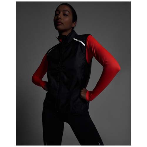black Chaleco para correr ligero unisex Jannu