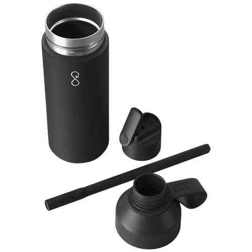 negro basalto Botella de agua con aislamiento de 500 ml “Ocean Bottle GO”