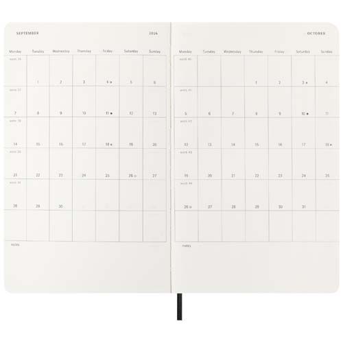 Agenda diaria de 12 meses con tapa blanda 