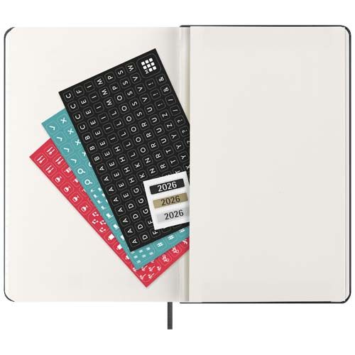 Agenda vertical L de 12 meses con tapa dura 