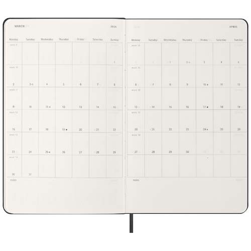 Agenda vertical L de 12 meses con tapa dura 