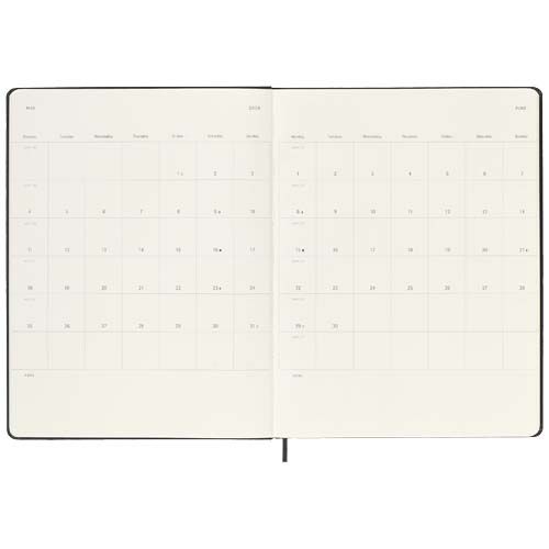 Agenda semanal XL de 12 meses con tapa dura 