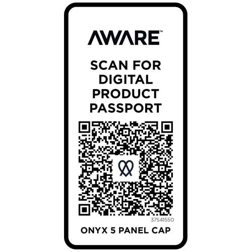 azul marino Gorra de material reciclado de cinco paneles Aware™