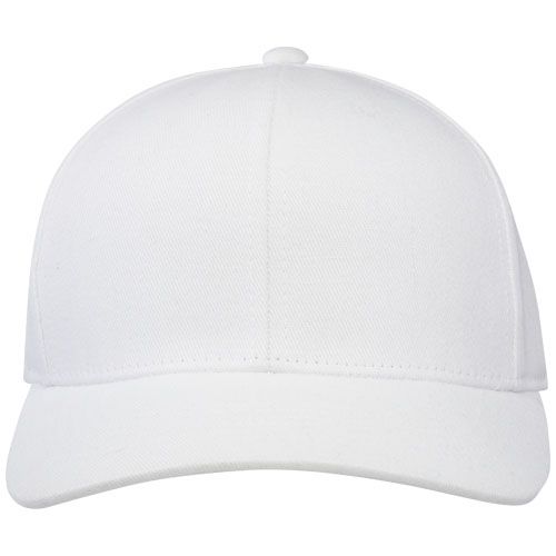 white Gorra de material reciclado de seis paneles Aware™