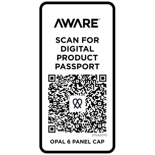 avena Gorra de material reciclado de seis paneles Aware™