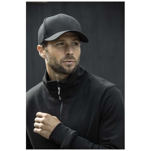 green Gorra de material reciclado de seis paneles Aware™