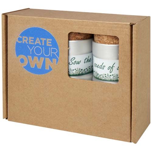 Ensemble de trois jardinets de bureau Hey Pots avec mélange de fleurs - 2