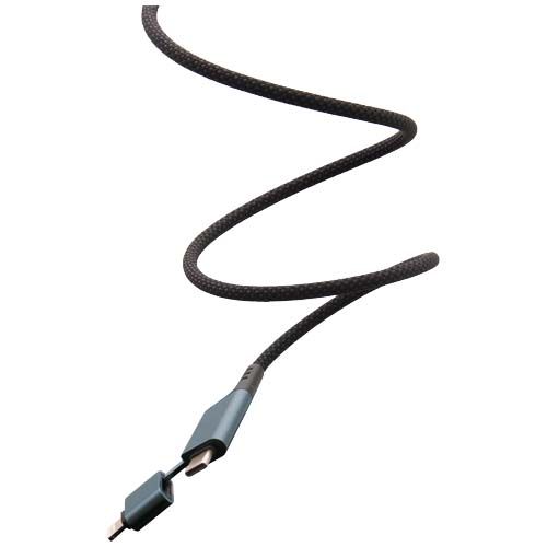 gun Cable de carga magnética ultrarrápida de 100 W 4 en 1 de rPET