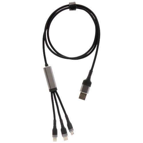 Cable de carga ultrarrápida de 100 W 5 en 1 de rPET 