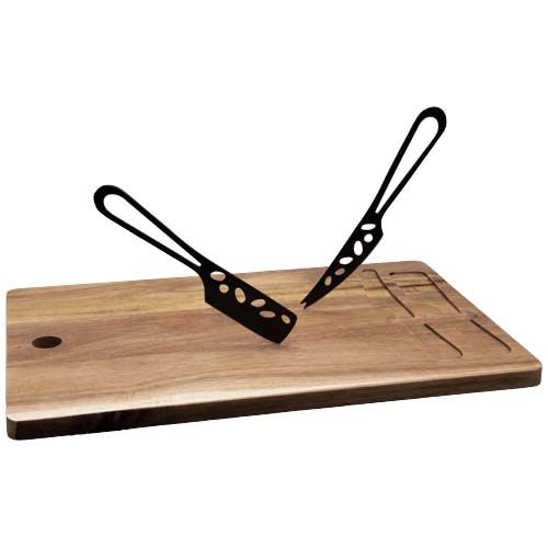 madera Set de tabla de cortar y cuchillos para queso