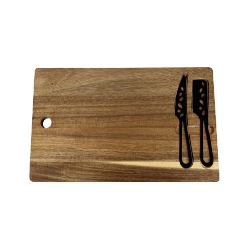 madera Set de tabla de cortar y cuchillos para queso