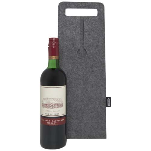 Sac à vin Felta de 75 cl en feutrine recyclée certifié GRS - 5