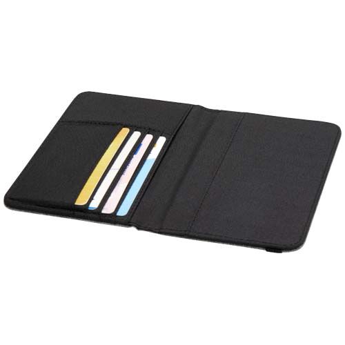 gris chiné Funda RFID para pasaporte de RPET GRS